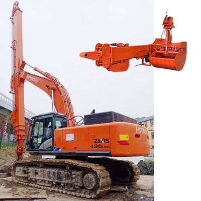Brazo telescópico para excavadora de 50 toneladas 32m Amarillo Rojo