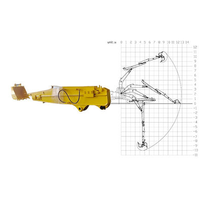 10M brazo telescópico para excavadora para Liugong 9250F con cubo