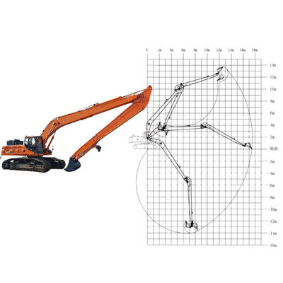 Excavadora Hitachi de largo alcance Boom Arm Boom Excavadora para largo alcance