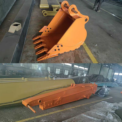 8M Excavadora Brazo Telescópico Uso Shaogang Q355B Telescópico Cavar arena