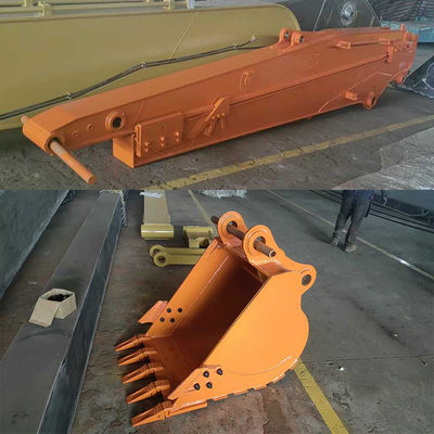 Utilice una excavadora de largo alcance Telescópica Boom Shaogang Q355B Mejor Deslizador