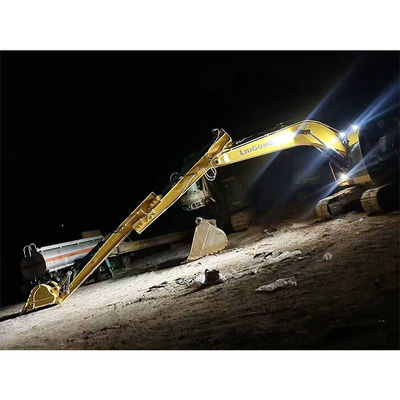10M 12M Sección de excavadora Brazo telescópico con cilindro de largo alcance