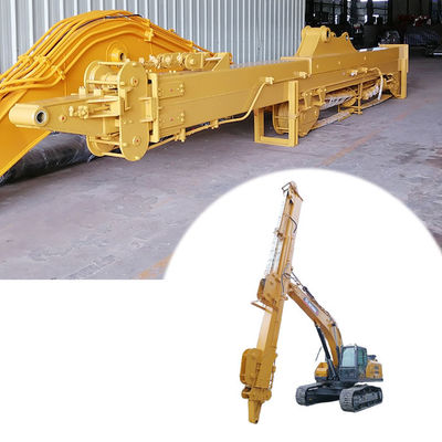 Telescopio de excavadora con agarrador de cubo de concha para agarrar la tierra de arena