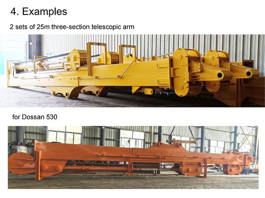 Excavadora telescópica BS900E cuerda de alambre con soldadura adjuntos personalizados