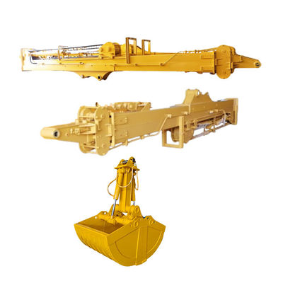 Telescopio de excavadora con agarrador de cubo de concha para agarrar la tierra de arena