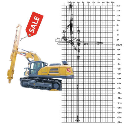 Telescopio de excavadora con agarrador de cubo de concha para agarrar la tierra de arena