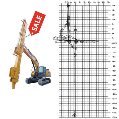 25m 30m 32m Telescópico excavador de la mazorca brazo telescópico para el gato 390