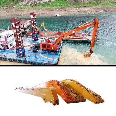 Excavadora Hitachi de brazo largo para dragado y limpieza de agua