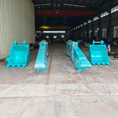 ZH OEM personalizado Q355B 8M 10M 11M 12M Excavadora de largo alcance Brazo de largo alcance Excavadora Boom Excavadora brazo deslizante para dragado y limpieza de ríos