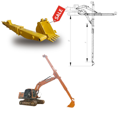 Excavadora con brazo telescópico superior Excavadora con brazo telescópico