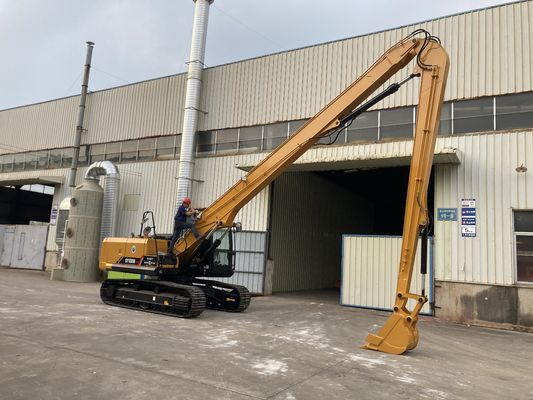 Excavadora de demolición de largo alcance con cizallamiento de trabajo pesado