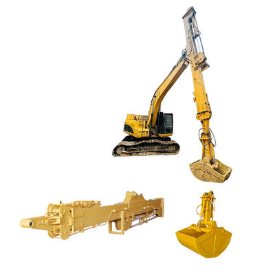 Brazo de excavadora de largo alcance ideal para excavación profunda