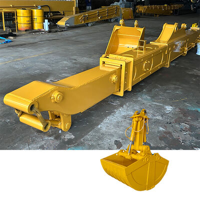 Arma telescópica de excavadora con cubo 14m 16m 18m