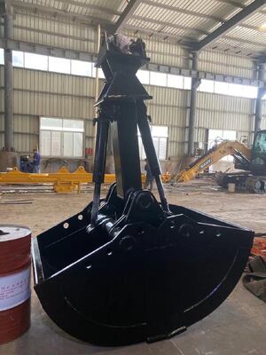 Accesorios de excavadora 1-1.5cbm Clamshell Grab Bucket, Shell Bucket, Hydraulic Clamshell Excavator Bucket para una excavadora de 20 a 30 toneladas
