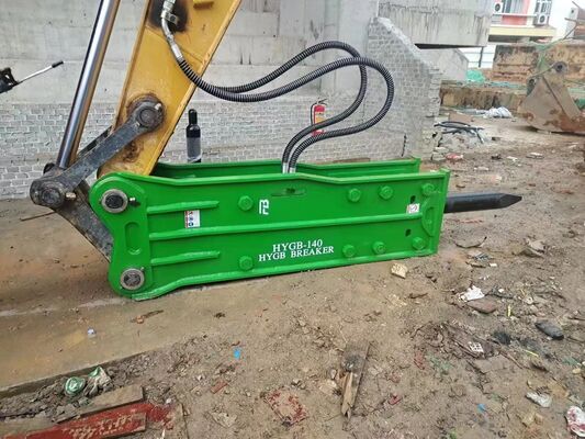 Martillo hidráulico de alta resistencia, potente herramienta de demolición para miniexcavadoras de 0,5-10T, maquinaria de construcción