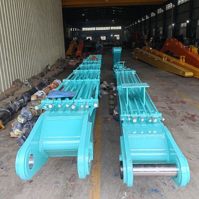 Brazo de alto alcance y pluma de demolición para excavadora, accesorio de 23-24m de largo para SK350, gran oferta