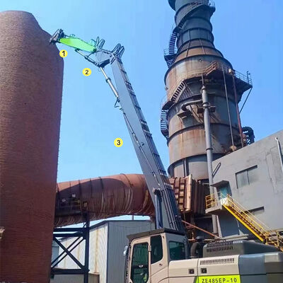 Pluma de demolición de alto alcance y servicio pesado: servicio experto de modificación de brazos y plumas de excavadora