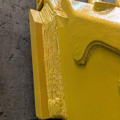 Cazo reforzado para excavadora con dientes para cantera