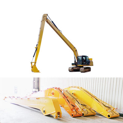 Excavadora Q690D Boom de largo alcance con cilindro de cubo para descargar arena